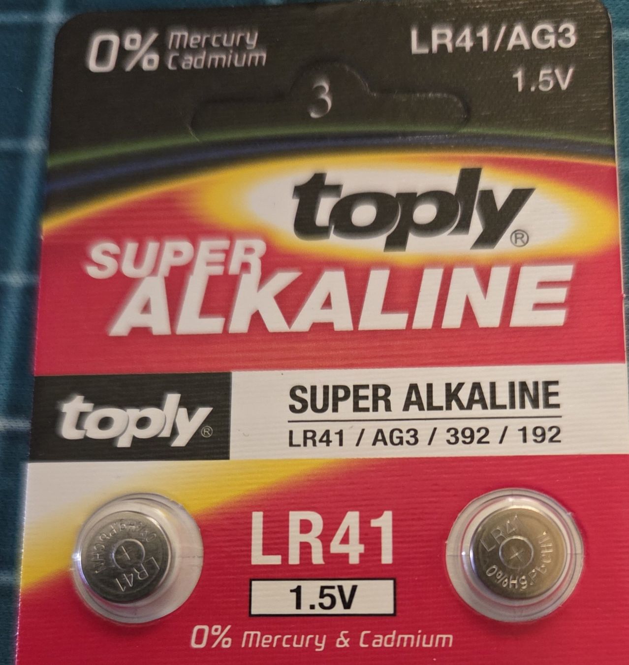 Akkus & Batterien: 2 Knopfbatterien Type LR41 / AG3 / 392 / 192 – Neu und originalverpackt aus Thundorf von 2fast4you07