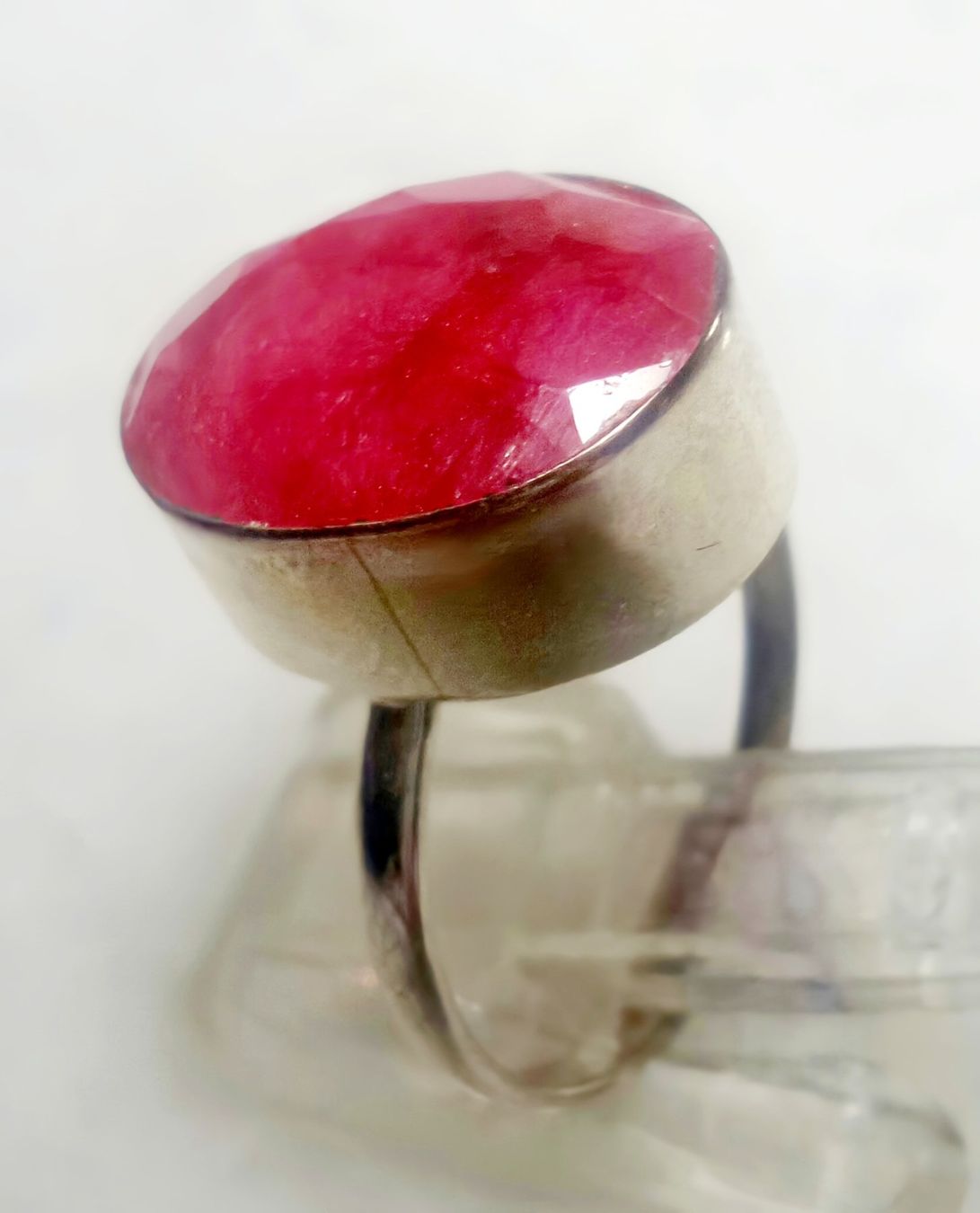 Ringe: Ring Silber mit ovalem Rubin Grösse 53 Neu – Neu (gemäss Beschreibung) aus Zürich von benedikt12 9