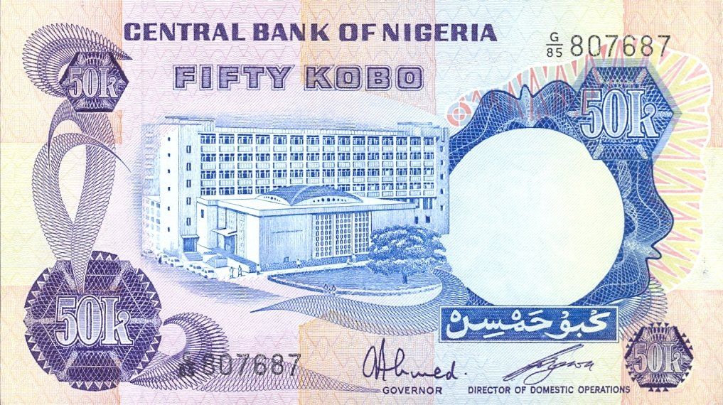 Banconote: Nigeria 50 Kobo P-14f UNC – Nuovo (secondo la descrizione) da Schliern b. Köniz venduto da pizzitaxi