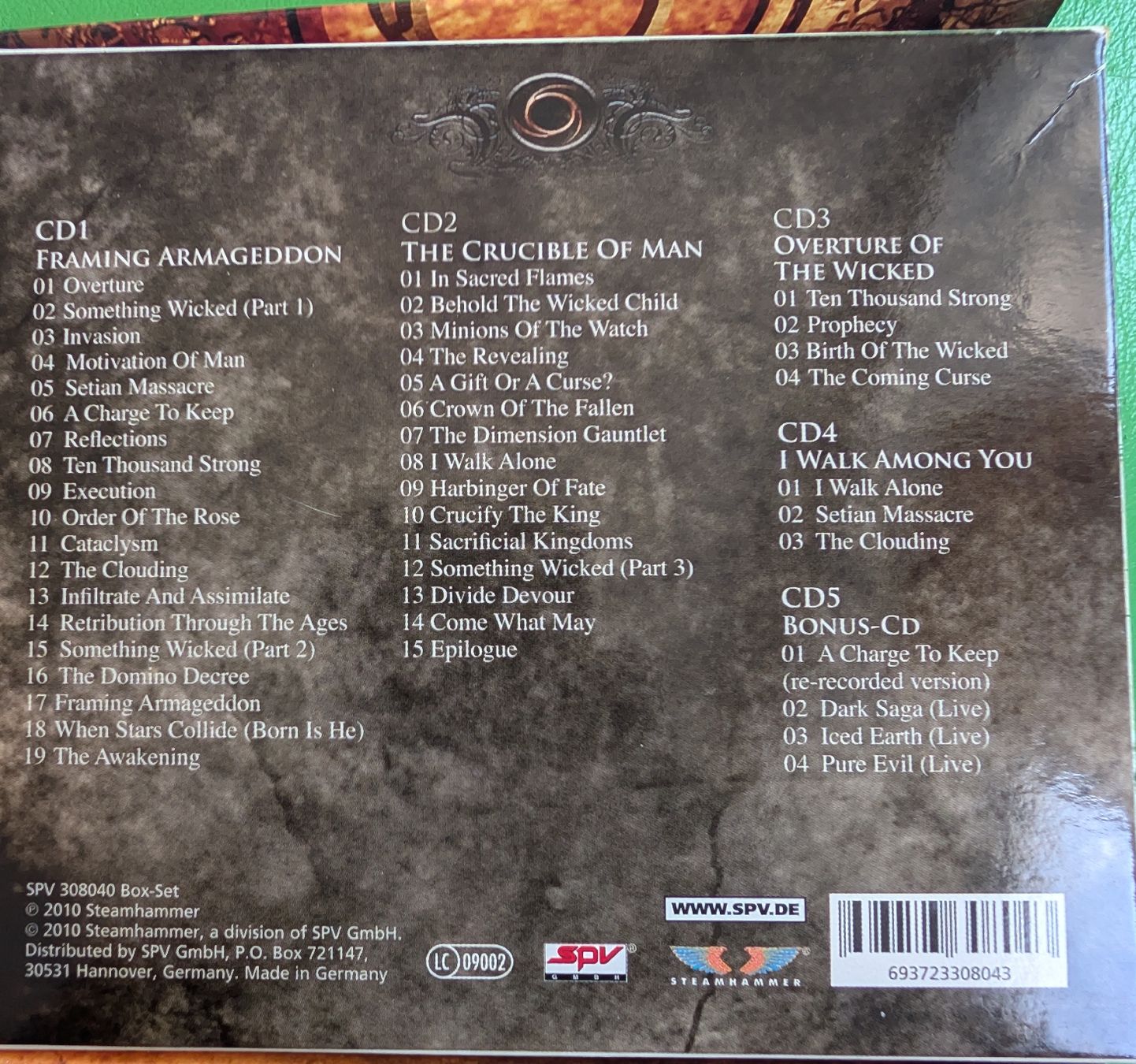 CD: Iced Earth CD-Sammlung – Usato da Bern venduto da rabbit01 1