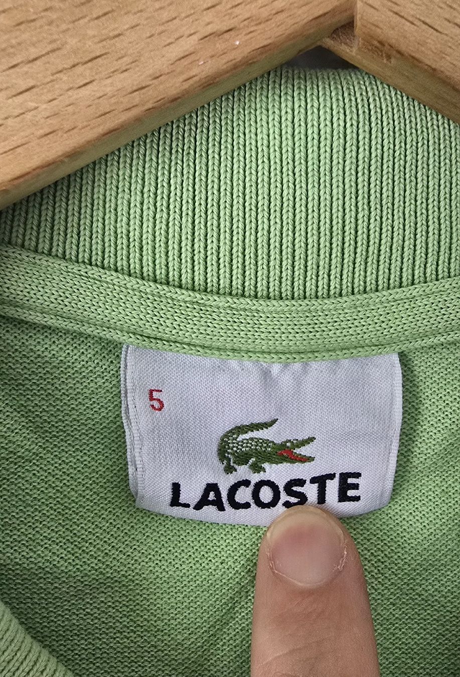 Lacoste Magliette Polo: Polo Lacoste vert clair homme Taille L – Usato da Genève venduto da MariaS2 5