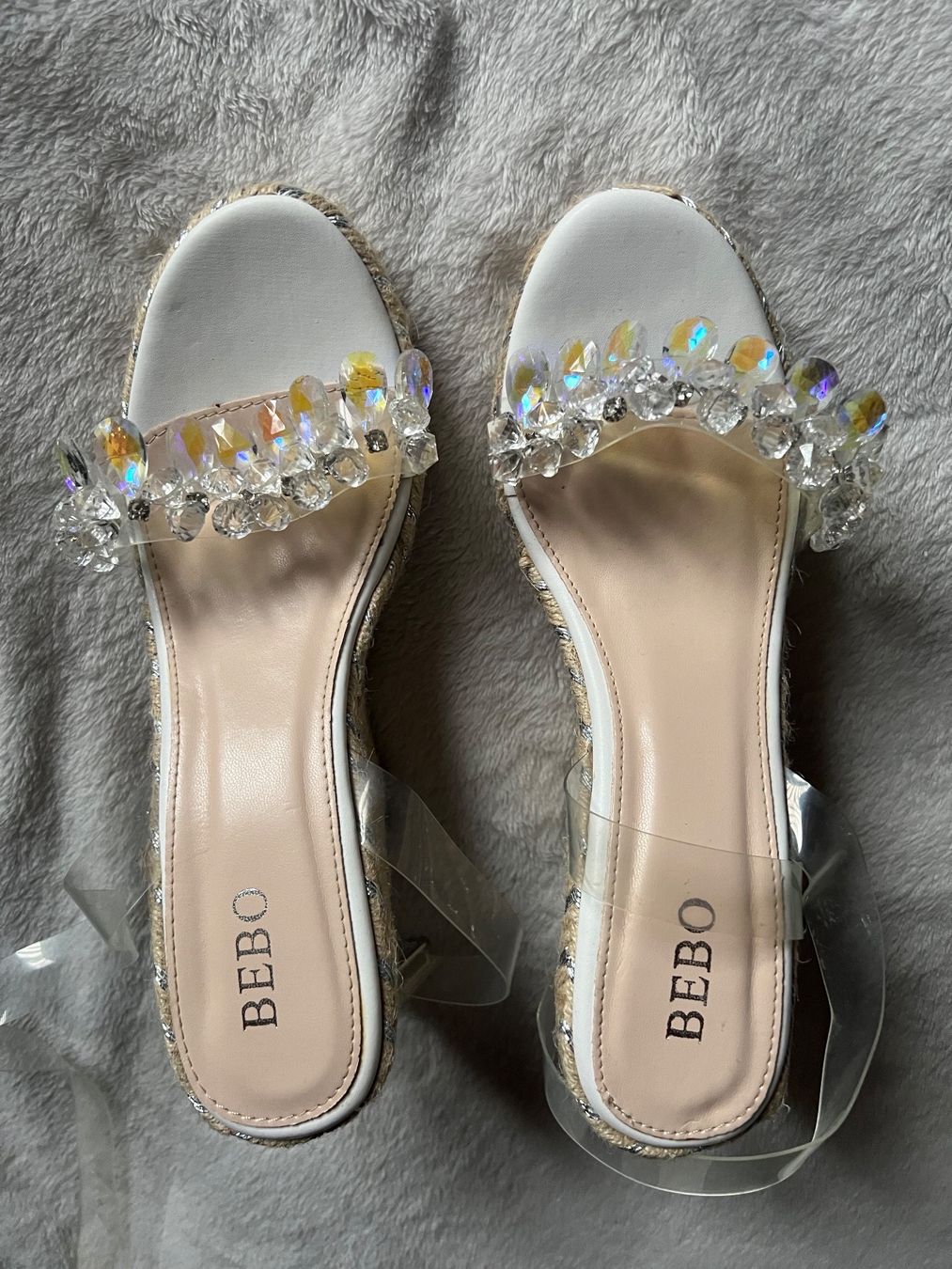 Scarpe da donna: BEBO Keilsandalette/Espadrilles transparent Gr.40-40.5 – Nuovo (secondo la descrizione) da Niederlenz venduto da casita9 1