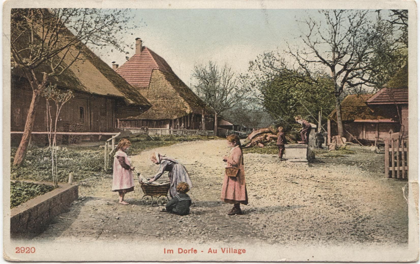 Cartoline postali: LANDWIRTSCHAFT/STROHDACHHAUS 1907 Bern? – Usato da Wil SG venduto da Clanx