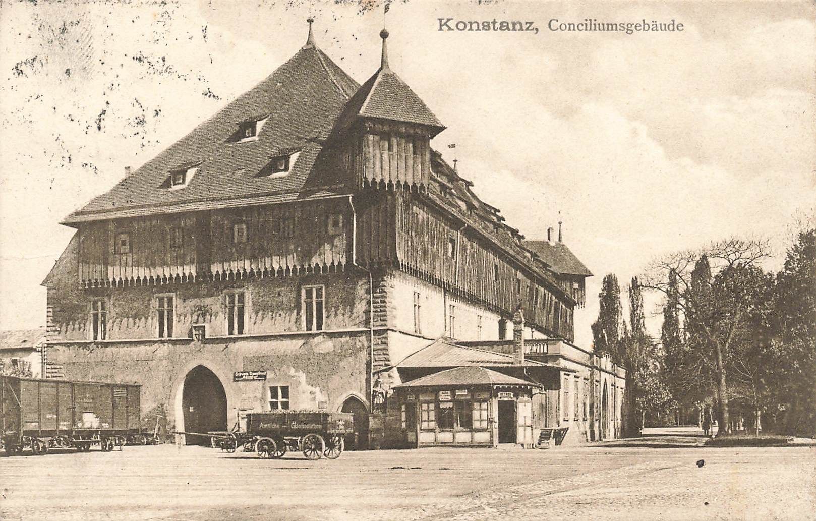 Cartoline postali: Konstanz conciliumsgebäude – Usato da Biasca venduto da Blenio71