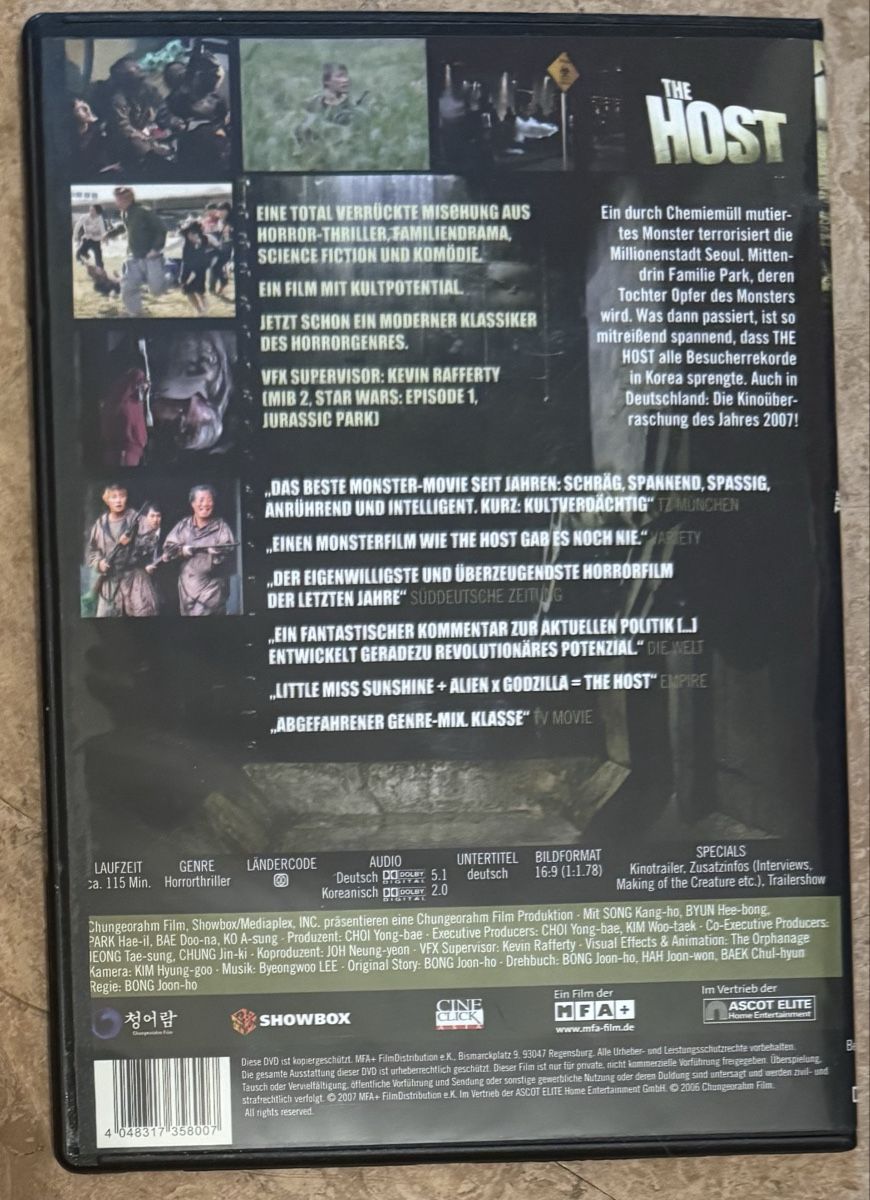 Alle DVDs: THE HOST – Neu (gemäss Beschreibung) aus Dietikon von AndreaSch01 1