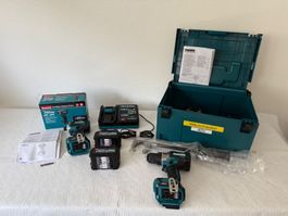 Makita 40V Bohrschrauber, Schlagschrauber, Akkus, Ladegerät