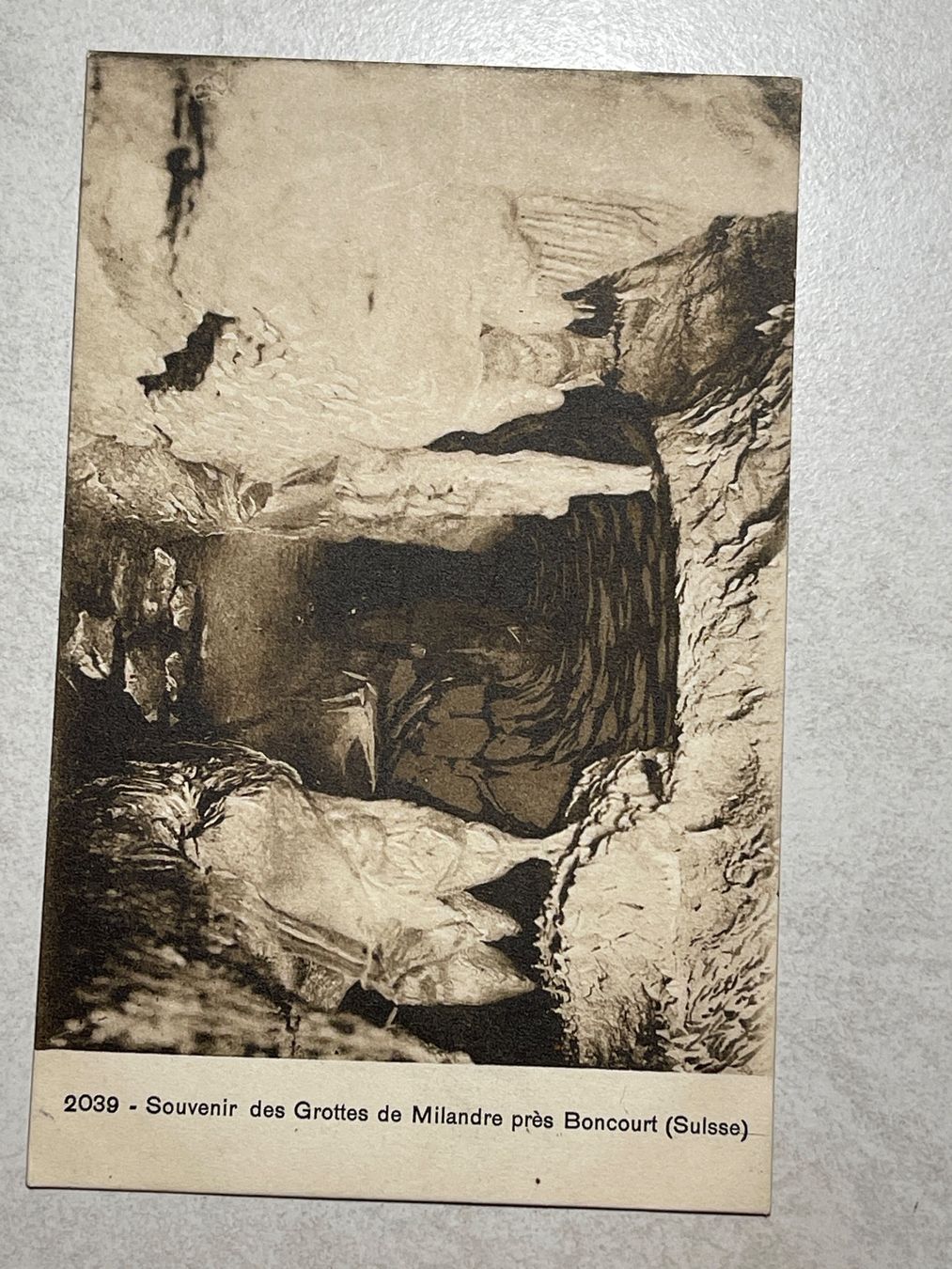 Cartoline postali: Alte Ansichtskarte Grotten Milandre Boncourt – Usato da Strengelbach venduto da Aschatan5