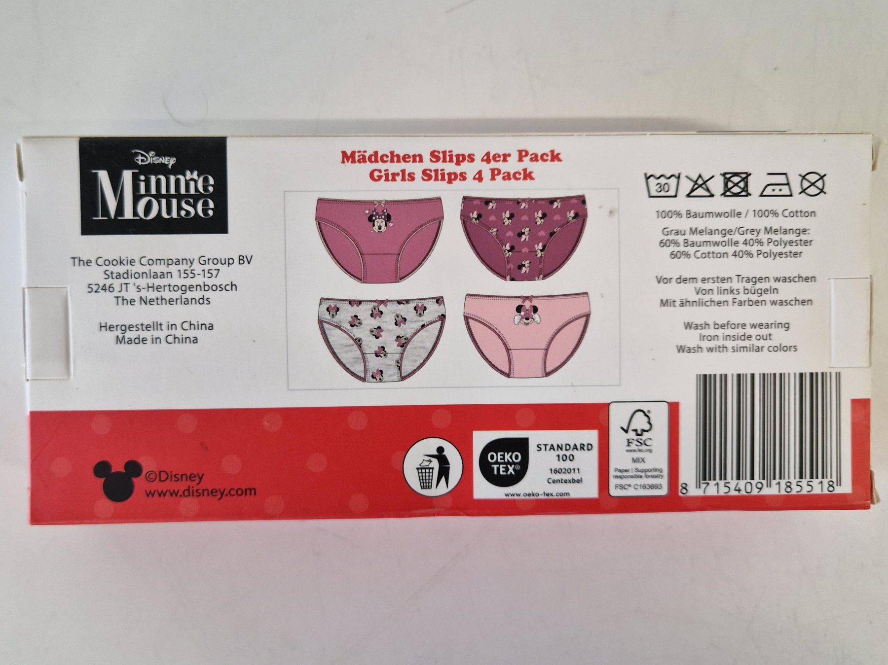 Disney Sous-vêtements: Minnie Mouse Mädchen Slips 4er Pack Grösse 98/104 – Neuf (Voir description) à Muhen par Restwert_Muhen 1