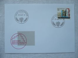 2001 Sonderstempel 150 Jahre Confignon