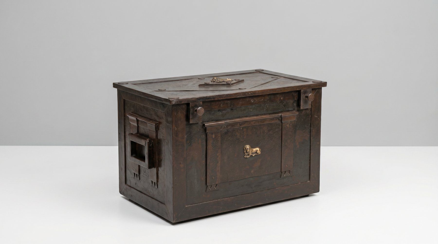 Coffres: Antike Eisentruhe um 1780 – D'occasion à Biberstein par Barenstark15 3