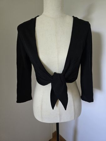 S.Oliver Bolero Strickjacke Gr. 36 – Schwarz Crop Wrap 