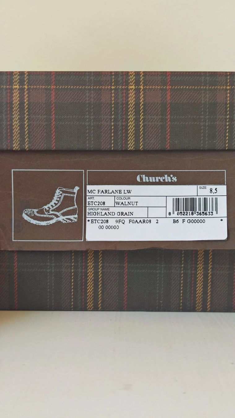 Church's Scarpe da uomo: New Church’s "McFarlane" full-brogue boots – Nuovo e nell'imballaggio originale da Basel venduto da gds_gzf2 8
