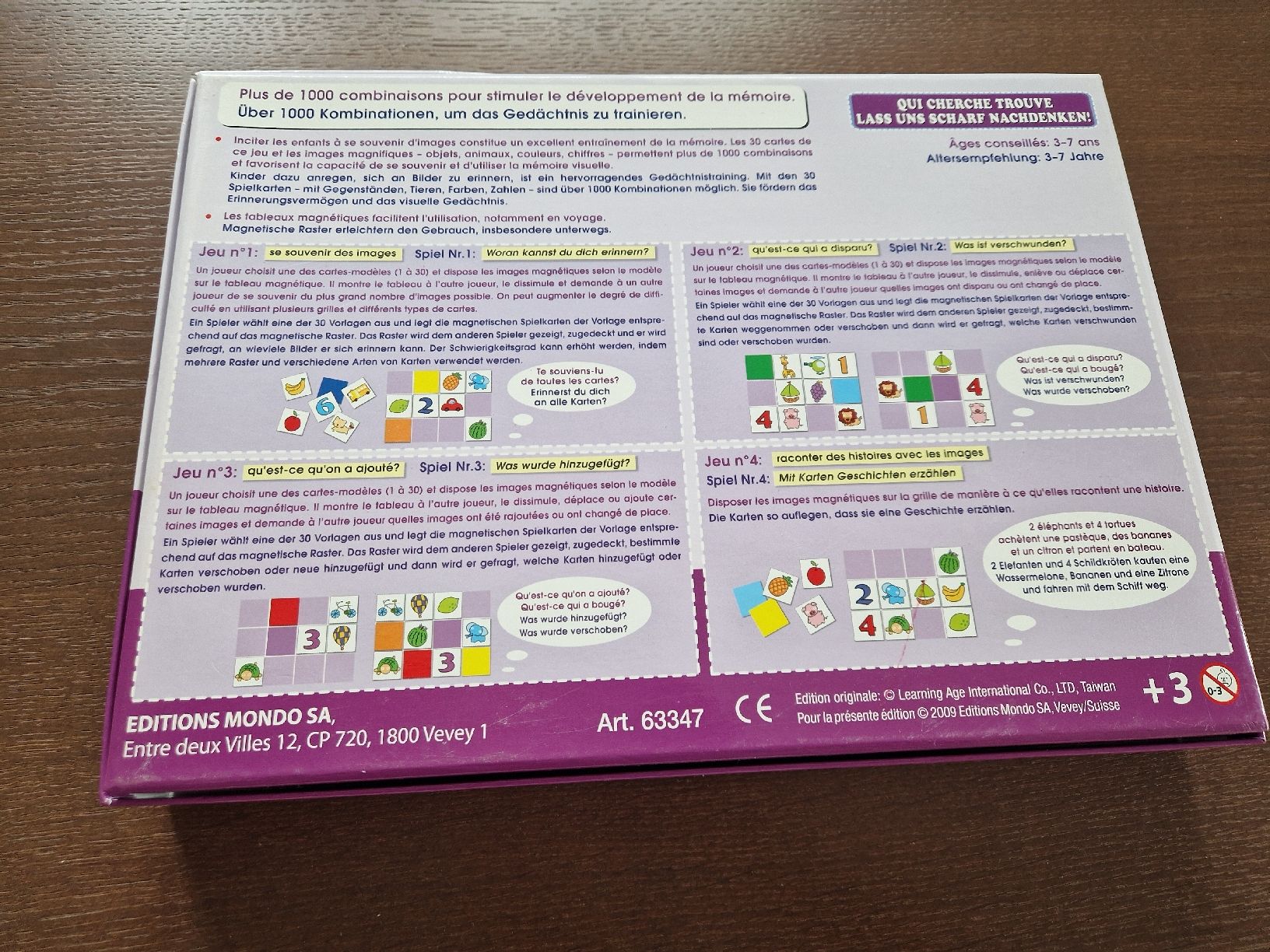Giochi: Gedächtnisspiel – Nuovo (secondo la descrizione) da Wiesendangen venduto da Romcar1 3
