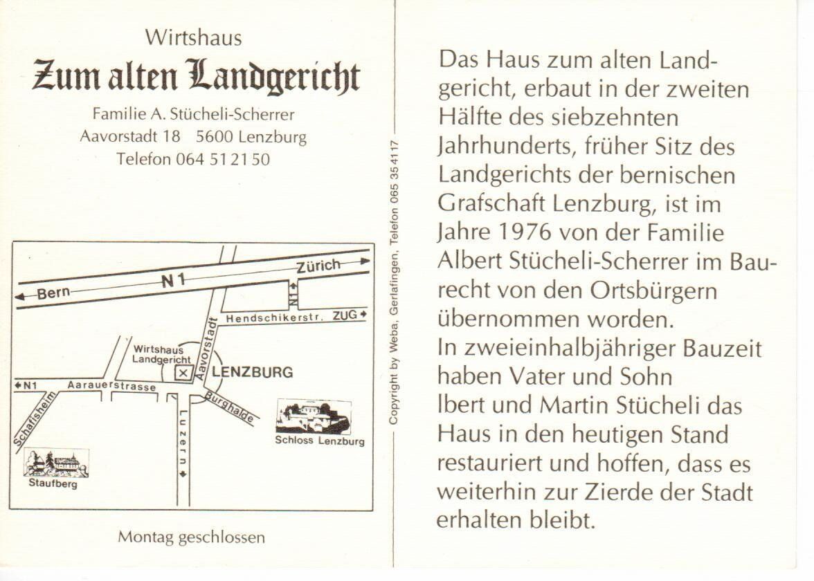 Cartes postales: Lenzburg – D'occasion à Wolhusen par Curver9 1