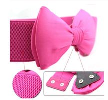 NEUER Stretch-Gürtel mit Masche Pink -Gr. XS/S - 220359