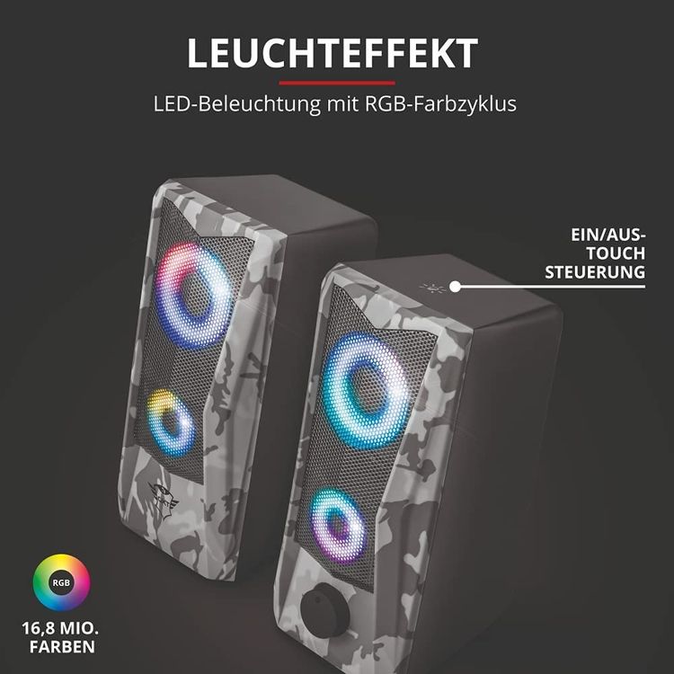COOL Gaming-Lautsprecher Mit LED-Beleuchtung – USB, 8 W Für PC & Bluetooth