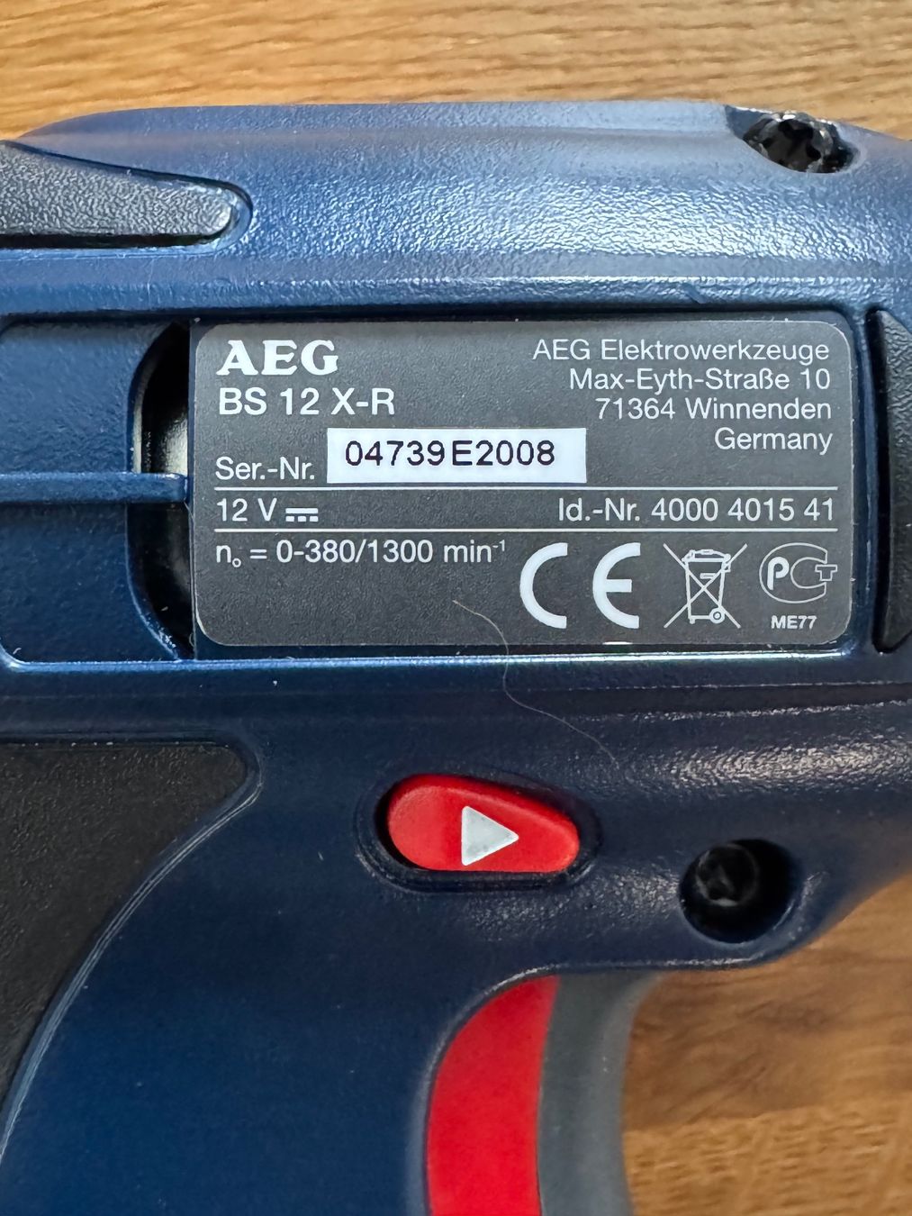AEG Trapani: AEG Bohrschrauber – Usato da Castaneda venduto da Eagle66 2