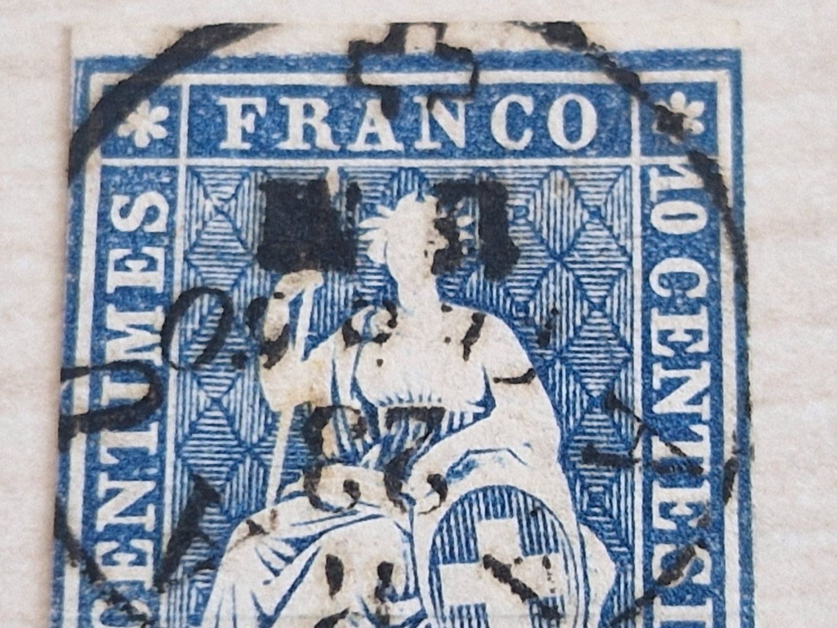 Alle Briefmarken: Strubel 23G, AARAU, ab 1.- – Gebraucht aus Burgdorf von Glossy01 2