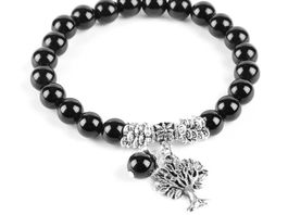 Armband mit Baum des Lebens aus Onyx ( one Size)