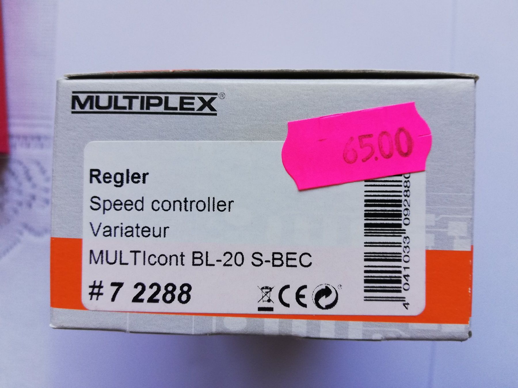 Multiplex Modellismo RC: MULTIPLEX MULTIcont BL-20 Brushless-Regler mit S-BEC – Nuovo e nell'imballaggio originale da Flüh venduto da AMS-Modellbau