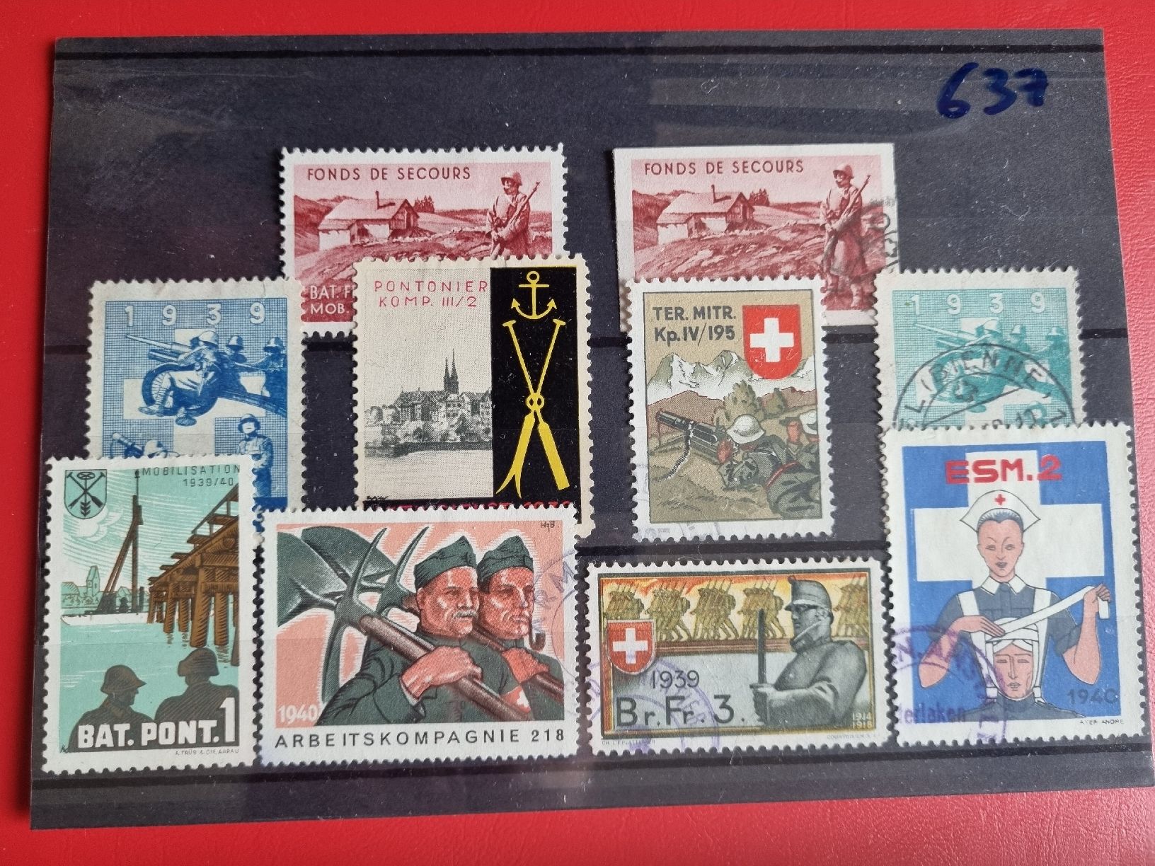 Alle Briefmarken: SAMMLUNG: SOLDATENMARKEN - GESTEMPELT  – Gebraucht aus Heimenschwand von rog_p7h9