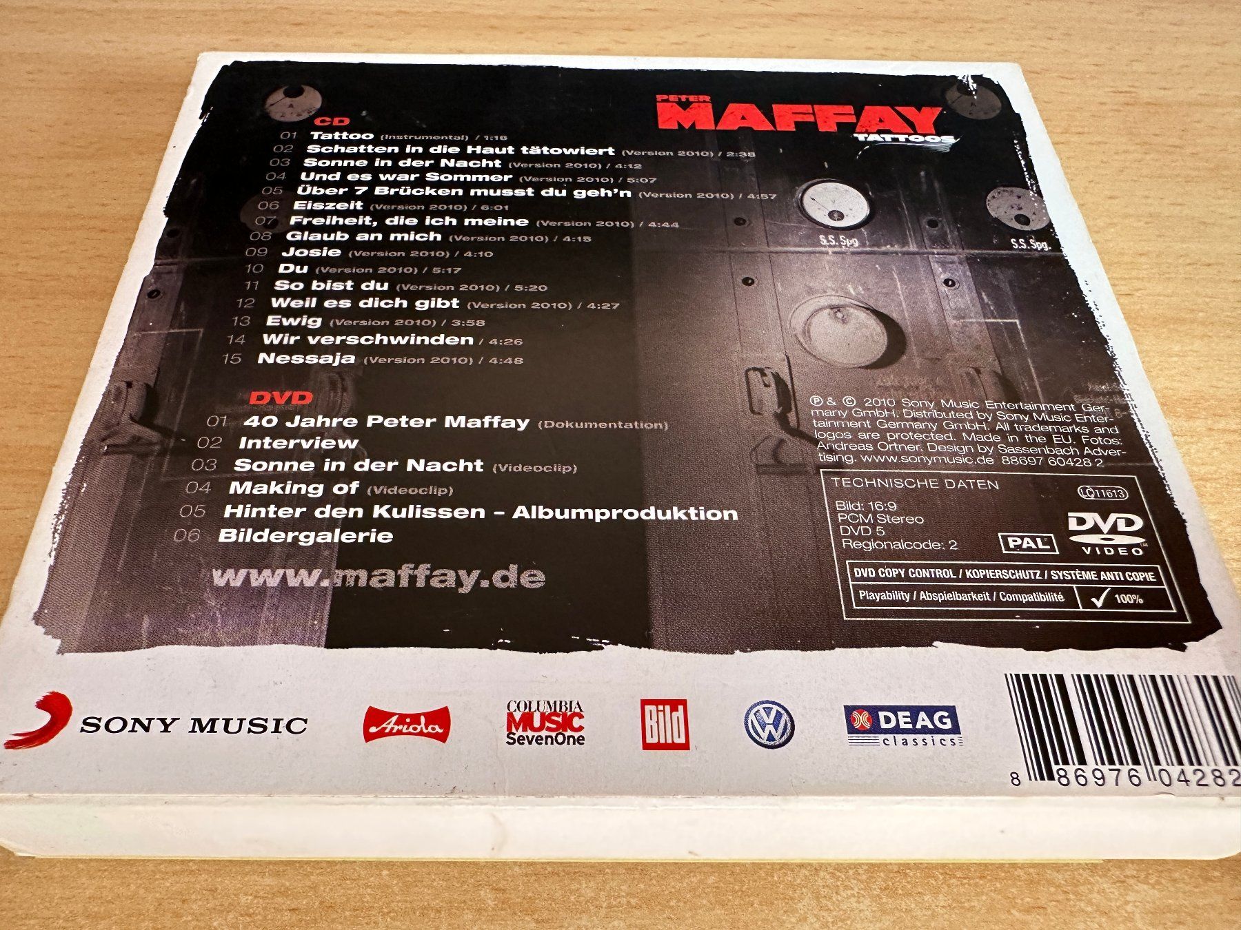 CD: Peter Maffay – Tattoos - CD + DVD – Usato da Rikon im Tösstal venduto da Alpenmutz 4
