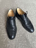 Lederschuhe Brogue, Gr. 40