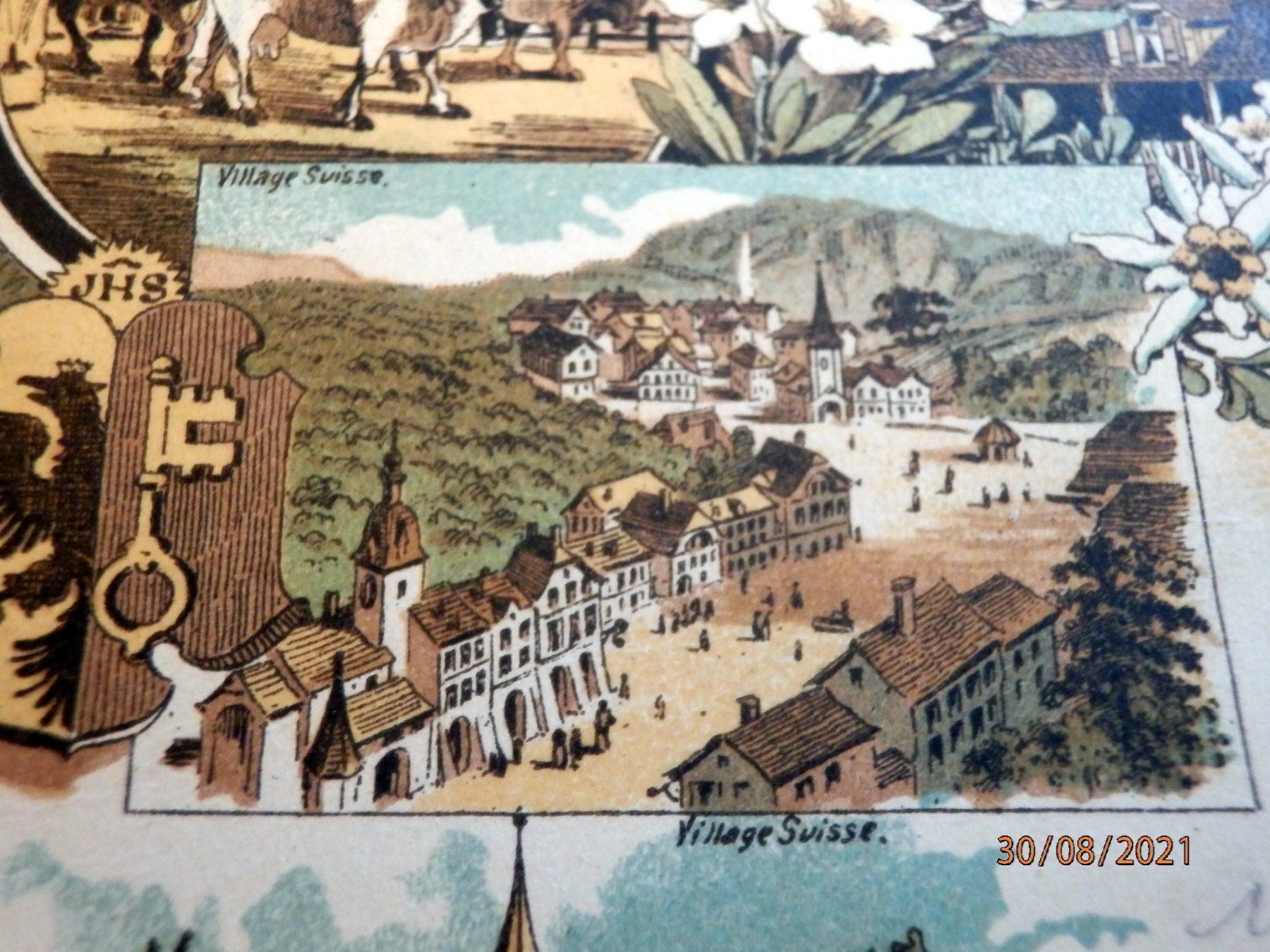 Cartoline postali: Litho, Souvenir de Genève + 1 AK gratis – Usato da Ueberstorf venduto da dinbau 3