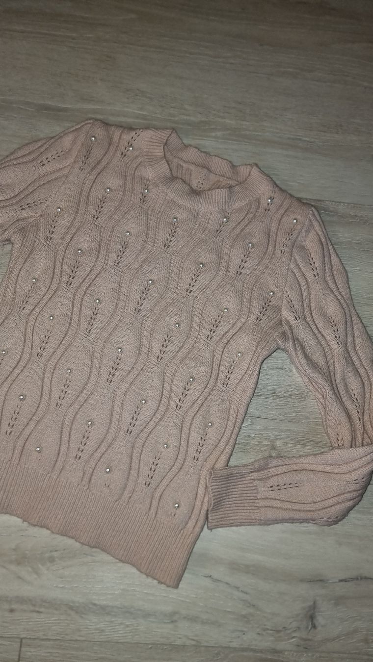 Maglioni & Felpe: Rosa Strickpullover mit Perlen, Grösse 36, neuwertig – Nuovo (secondo la descrizione) da Wigoltingen venduto da Zuckerfee84 1