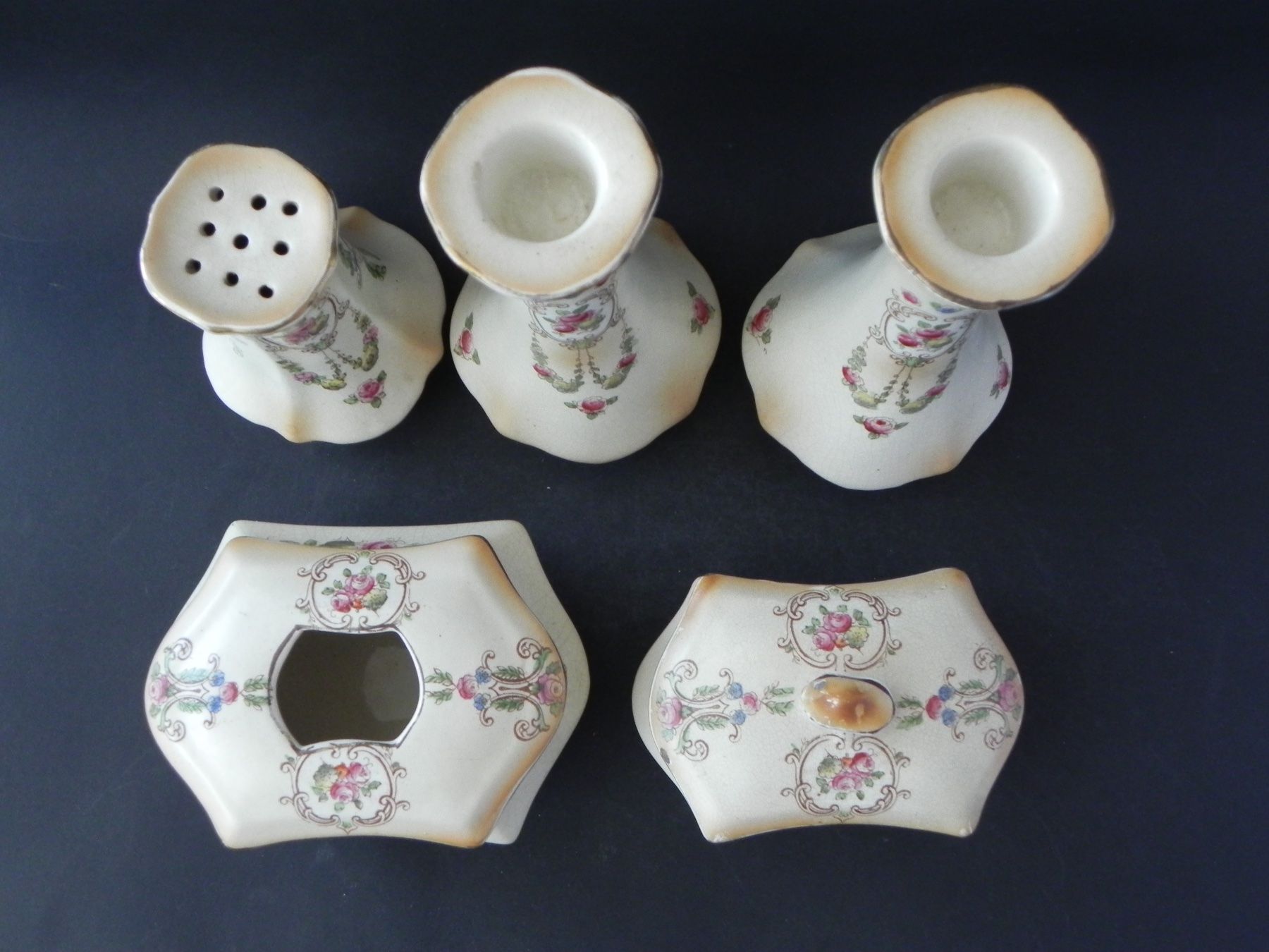 Geschirrsets: Uraltes Vanity Set 5- teilig von Milton Burslem England – Gebraucht aus Zürich von LodgE-21 1