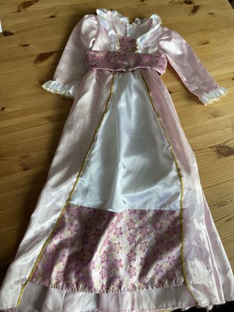 Prinzessinnenkleid rosa mit Blumenmuster Grösse 116