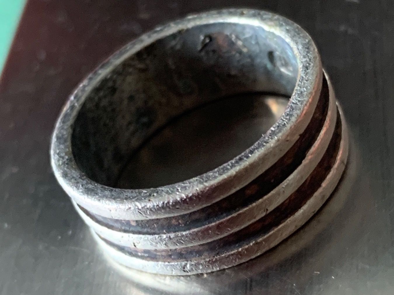 Bagues: Silberring 2 RILLEN Blacki (54) – D'occasion à Dittingen par Bellevista
