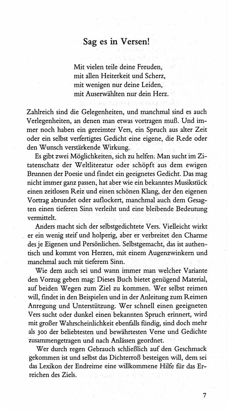 Bücher: Claudia M. Rosa, Der treffende Vers – Neu (gemäss Beschreibung) aus Sarnen von Livres 5