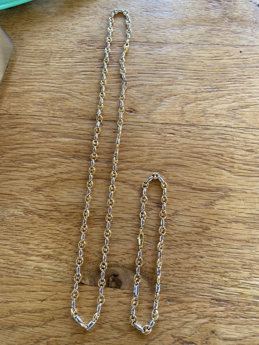 Ketten: Collana/braccialetto oro bianco e giallo 18 K – Gebraucht aus Locarno von mpa_22mh 6
