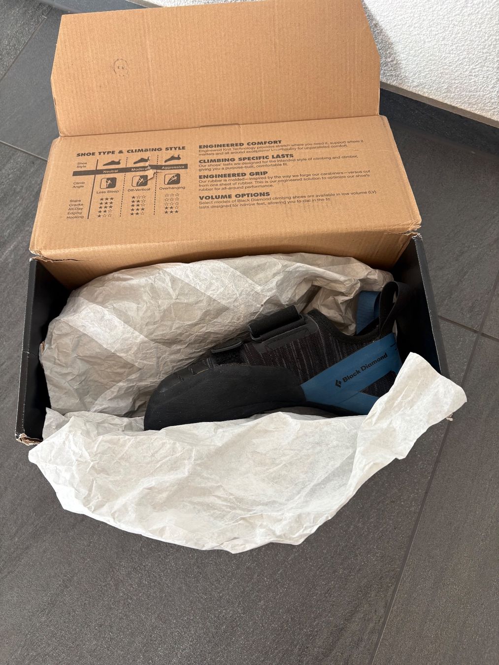 Black Diamond Scarpe da uomo: Black Diamond Zone Kletterschuhe NEU – Nuovo e nell'imballaggio originale da Appenzell venduto da conci93 3