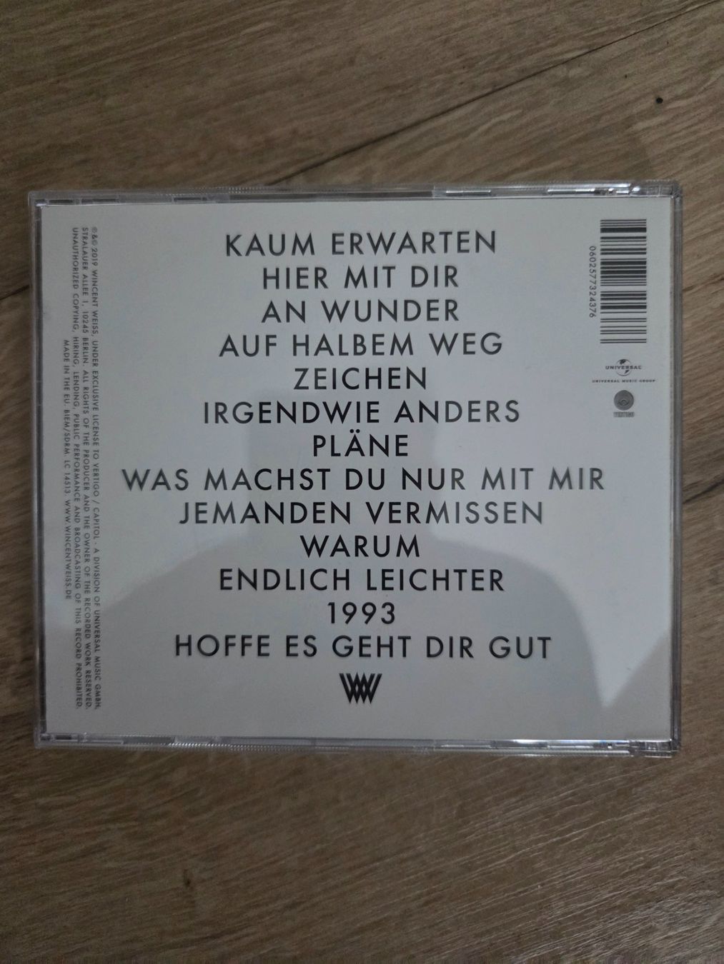 CD: CD Wincent Weiss- Irgendwie anders – Nuovo (secondo la descrizione) da Uznach venduto da dom_2hyx 2