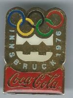 Coca-Cola Olympia Pin Innsbruck 1976