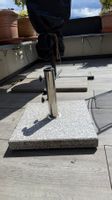 Sockel für Sonnenschirm Granit 30 kg quadratisch grau