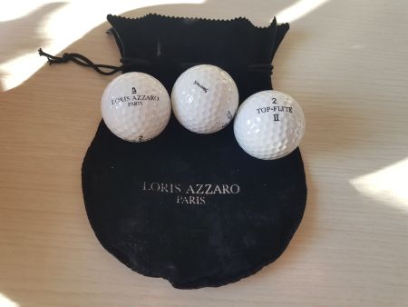 Azzaro, balles de golf, vintage neuf jamais utilisées