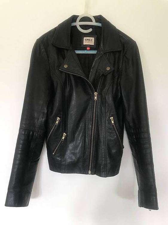 Damenbekleidung Only Bikerjacke Fell Lederimitat Jacke Only