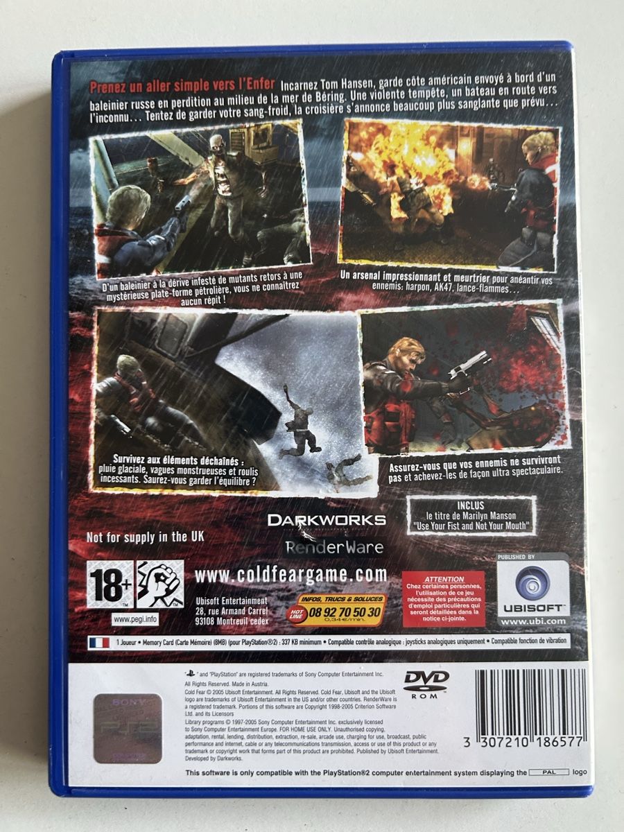 Giochi: Cold Fear PS2 Français cib – Usato da Pully venduto da PongDayOne 1
