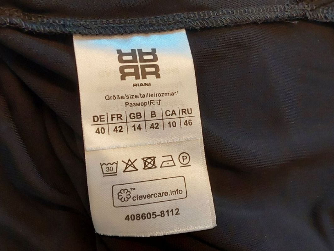 Riani Kleider: Hemdblusenkleid schwarz Riani 40 Viskose – Gebraucht aus Köniz von scopello12 6