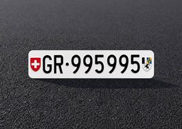GR Autonummer/Kontrollschild