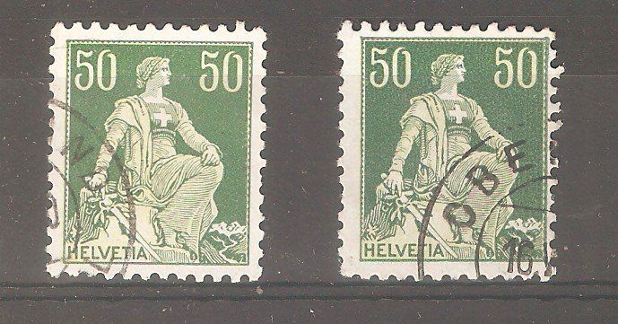 Tutti i francobolli: 113z +113y gest. – Usato da Lausanne venduto da Whorvath
