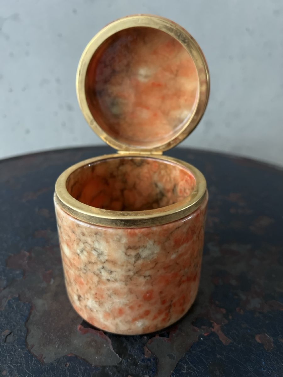 Spieldosen: Schöne Dose aus Stein oder Marmor – Gebraucht aus Wabern von La-Vitrine 1