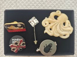 Diverse Anstecknadel Sammlung, Broschen Set
