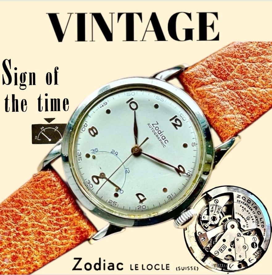 Zodiac Orologi: Zodiac Swiss Vintage Uhr – Usato da lyss venduto da Uhrenparadies 1