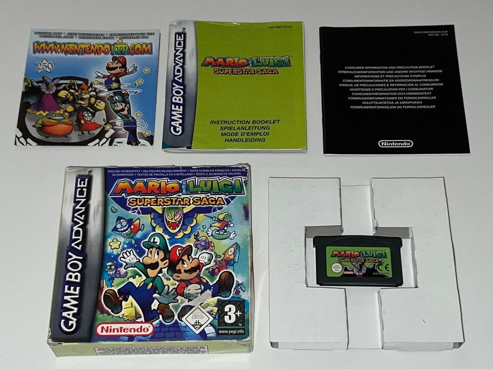 Jeu Game Boy Advance Mario & Luigi Superstar Saga - Cartouche Originale - Bon état