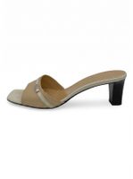 Bally Vintage Logo Plate Mule EU 38.5 Beige