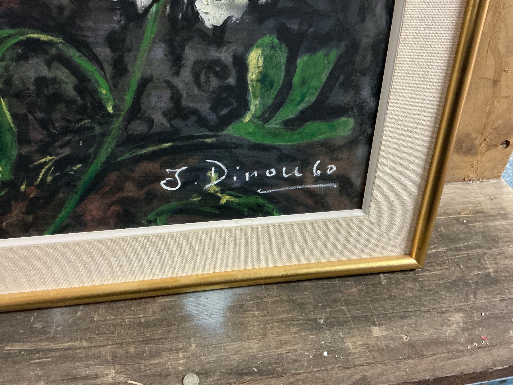 Dipinti: Blumenbild von J. Dinou 60 – Usato da Bern venduto da vielerart 1